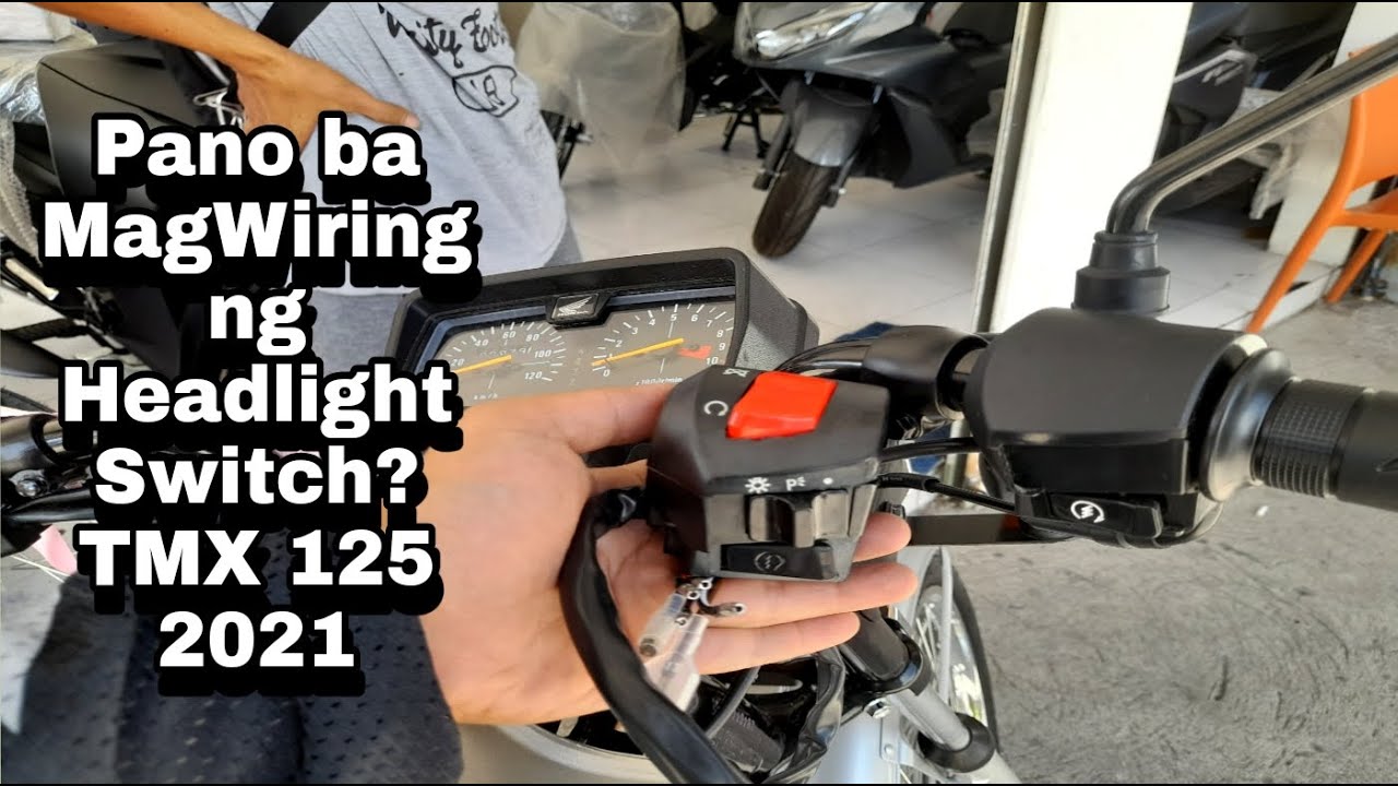 TMX 125 Headlight Switch Pano ba iinstall? #tmx125  #headlight   #motorcyclewiring #tmx125alpha