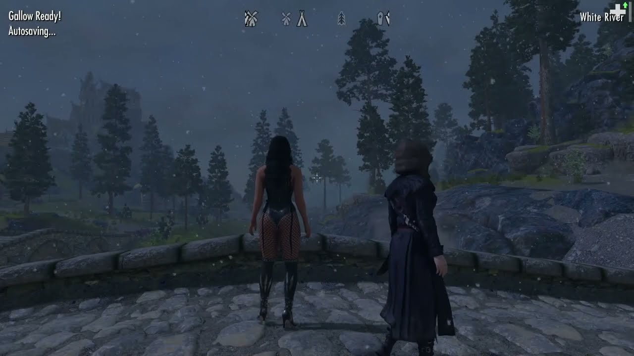 Heavily modded Skyrim Gameplay.