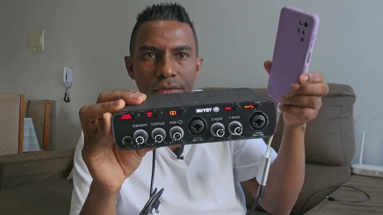 Usando interface Teyun Q26 sem latência,  no celular em 2025