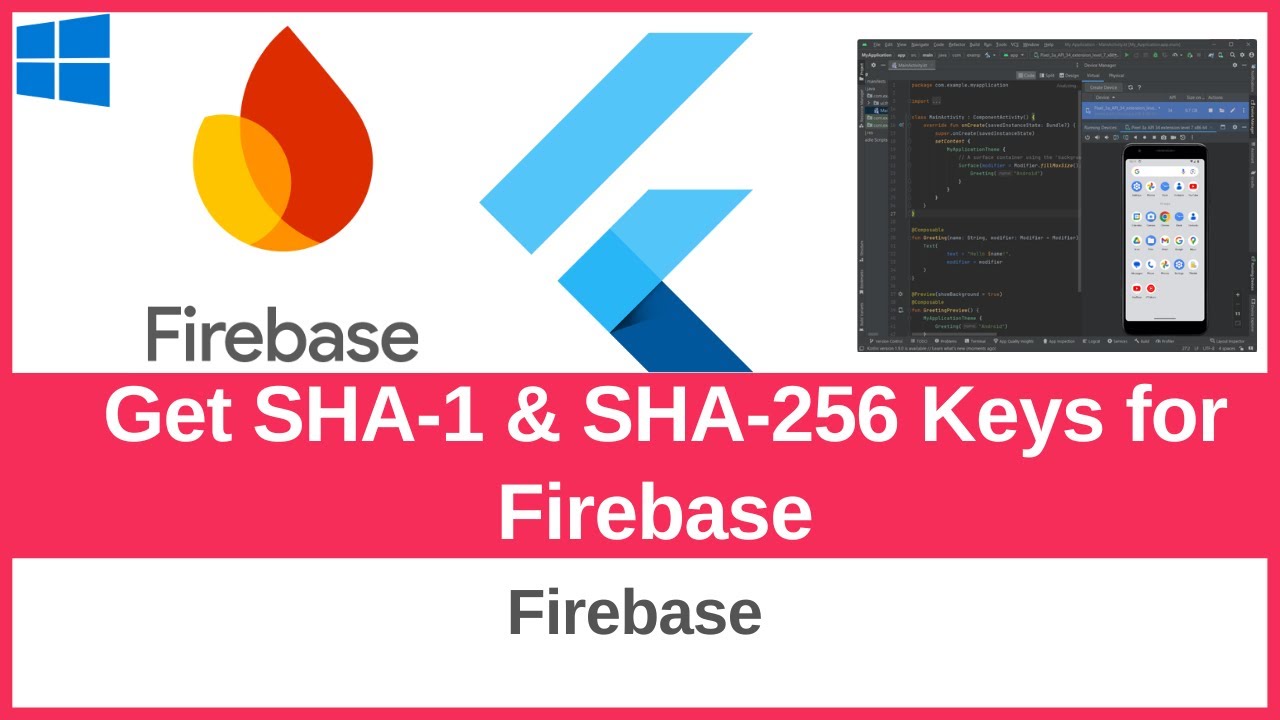 How to Get SHA-1 & SHA-256 Keys for Firebase | Android Studio & Keytool Methods