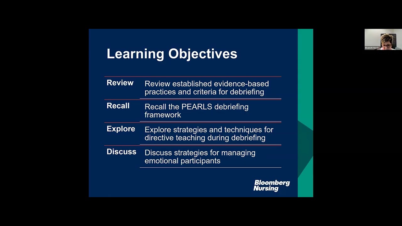 A Primer/Refresher on Debriefing | Elizabeth Horsley | January 2026