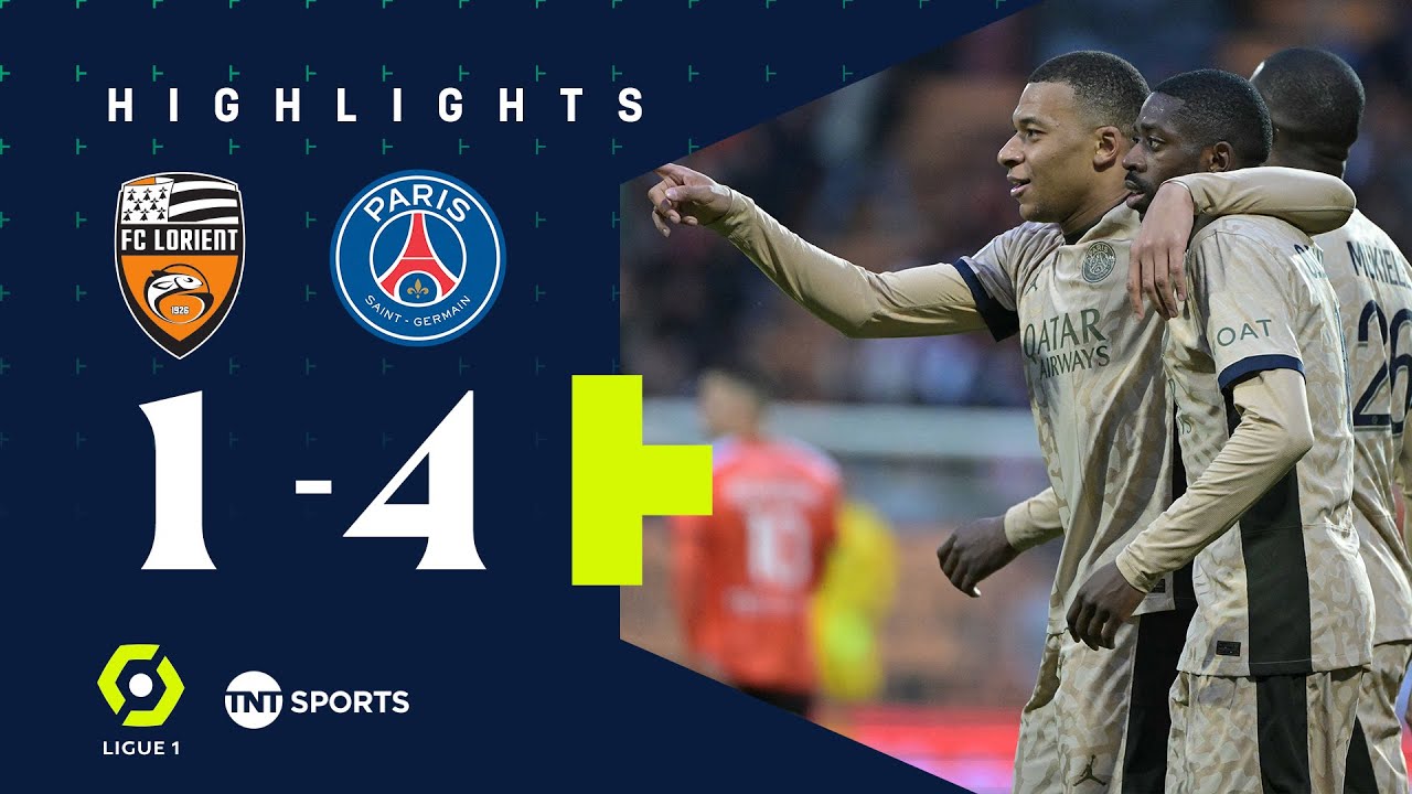 Mbappe & Dembele Net Double Brace 🤩 | Lorient 1-4 PSG | Ligue 1 Match Highlights