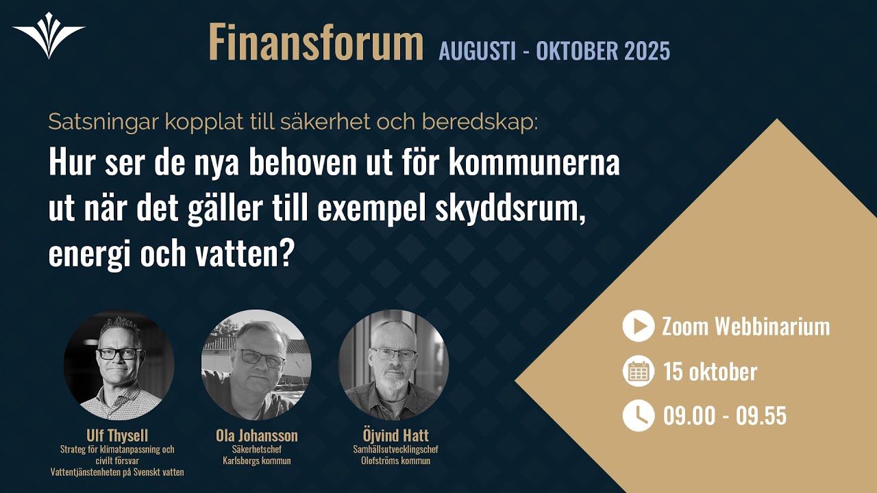 Satsningar kopplat till säkerhet och beredskap