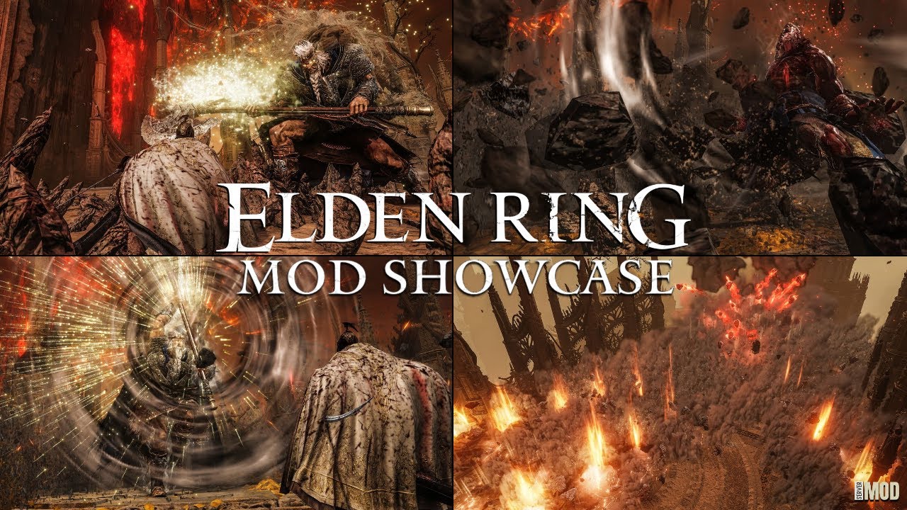 Grace Chosen Godfrey & Berserker Hoarah Loux NEW UPDATE Boss Overhaul Mod Showcase | Elden Ring