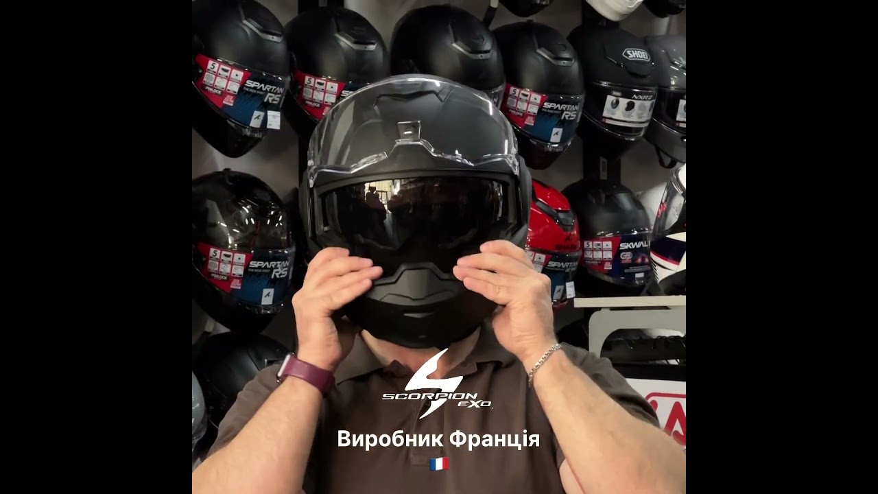 Мотошолом Scorpion Exo-Tech Evo Matt Black🔥MotoStyle #MotoStyle #Мотошолом #Helmet #ScorpionExo_Tech