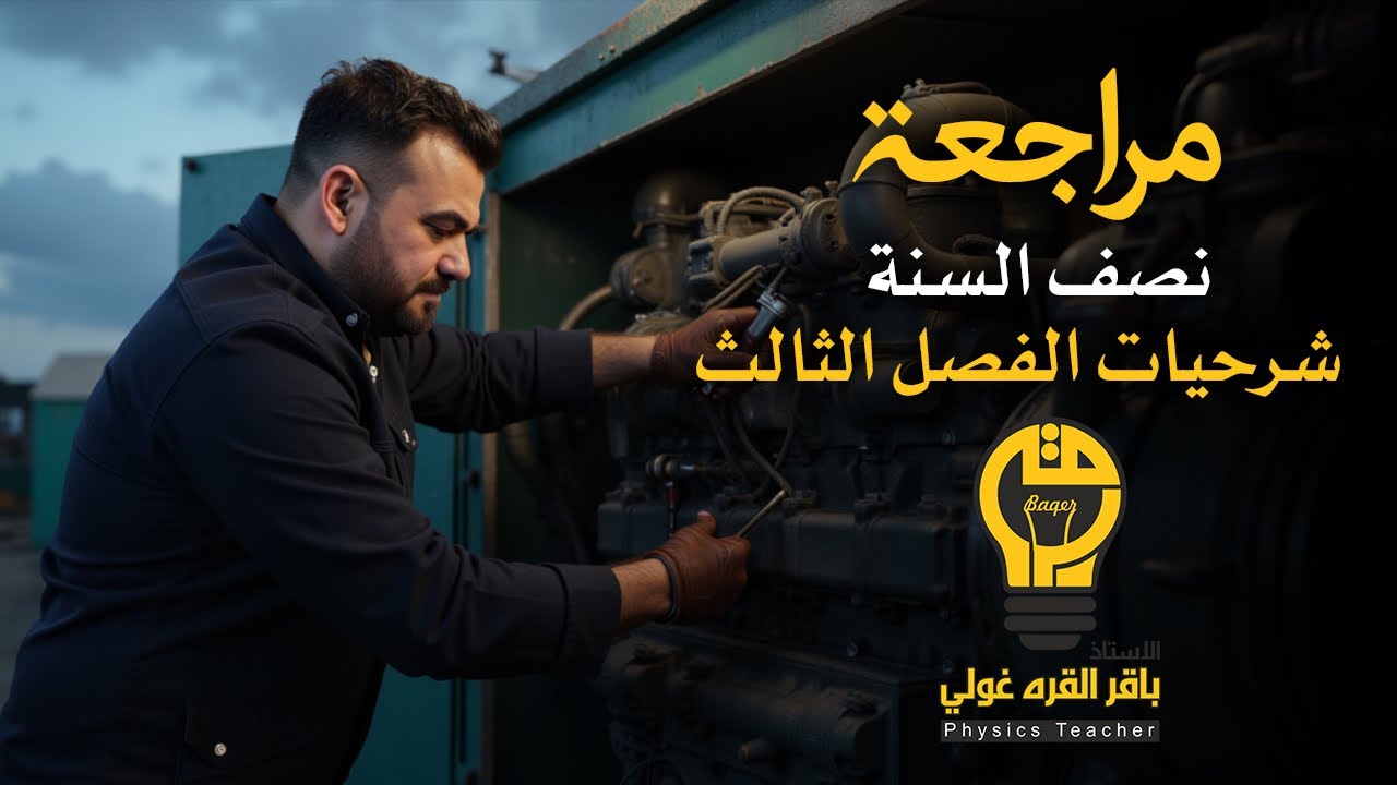 جميع شرحيات الفصل الثالث ||مراجعة نصف السنه ||فيزياء السادس العلمي