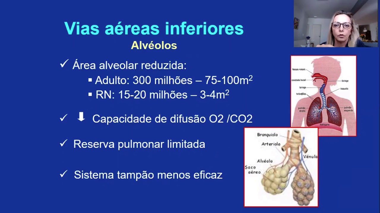 Diferenças anatômicas e fisiológicas do aparelho respiratório do recém-nascido