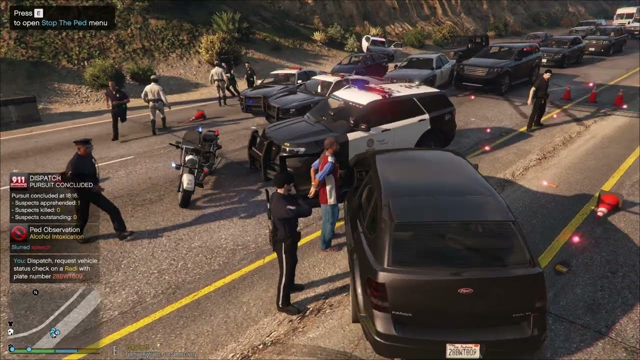 GTA V LSPDFR | Episode 7: Failure to Yield Triggers All-Units Response