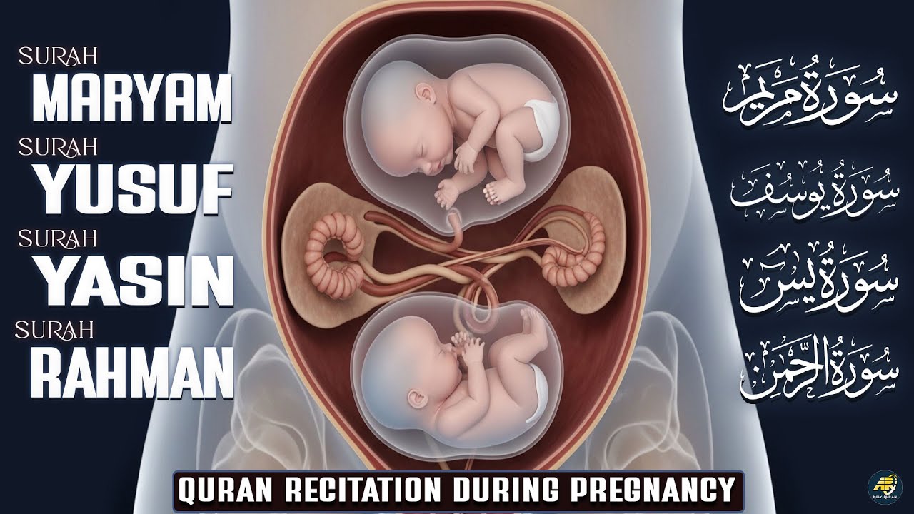 Surah Yusuf | Maryam | Yasin | Ar-Rahman | Pregnancy Quran Recitation That Soothes Mother’s Heart