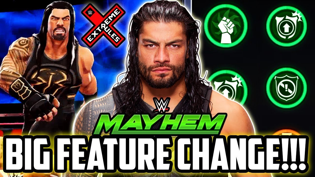 WWE MAYHEM EXTREME RULES WEEK! BIG NEW CHANGES TO CURRENT FEATURE!!!