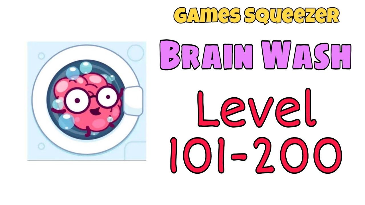 Brain Wash Level 101-200 Gameplay Walkthrough Solution | Games Squeezer