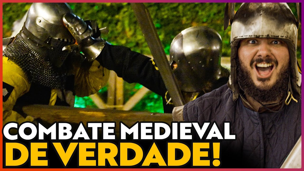 Como é um COMBATE MEDIEVAL HISTÓRICO? Visitei a Casa Medieval e assisti a uma luta na Idade Média!