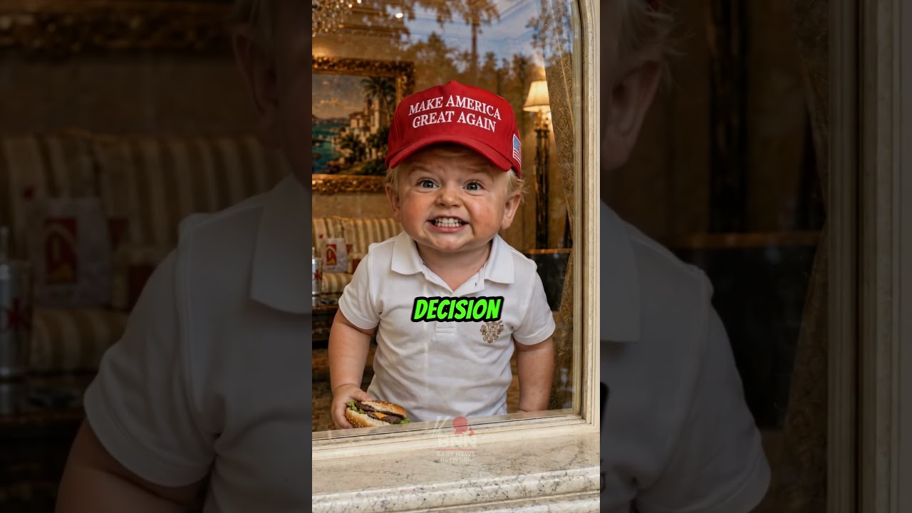 Baby Tucker Shows Up At Donald & Melania's House 😂