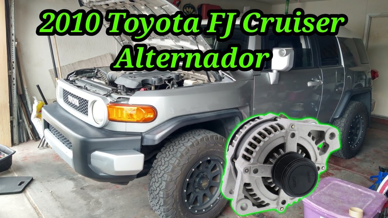 2010 Toyota FJ Cruiser Cómo cambiar el alternador ( How to change the alternator )