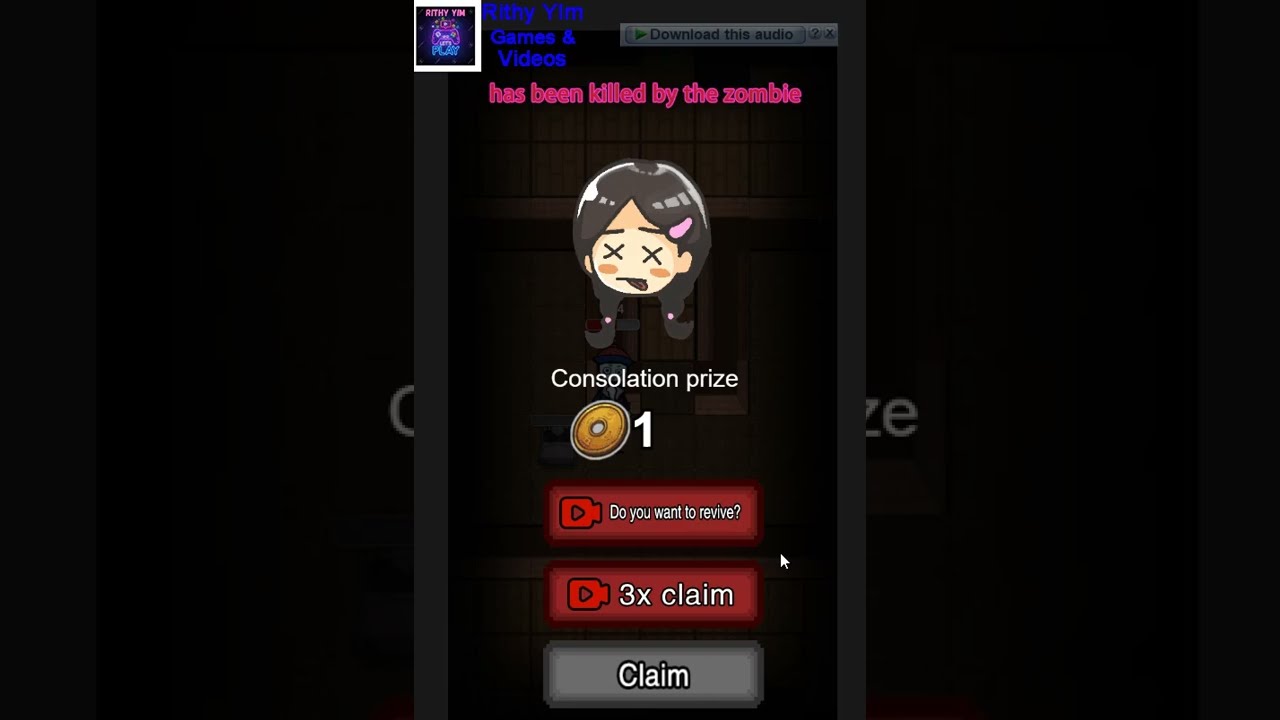 Keep Zombie Away Games ep3(I play so hard i die again)