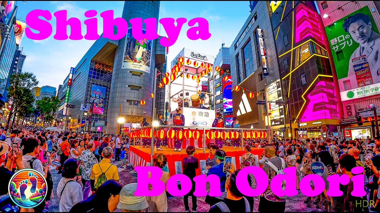 Shibuya Bon Odori Dance | Summer Festival Tokyo • 4K HDR