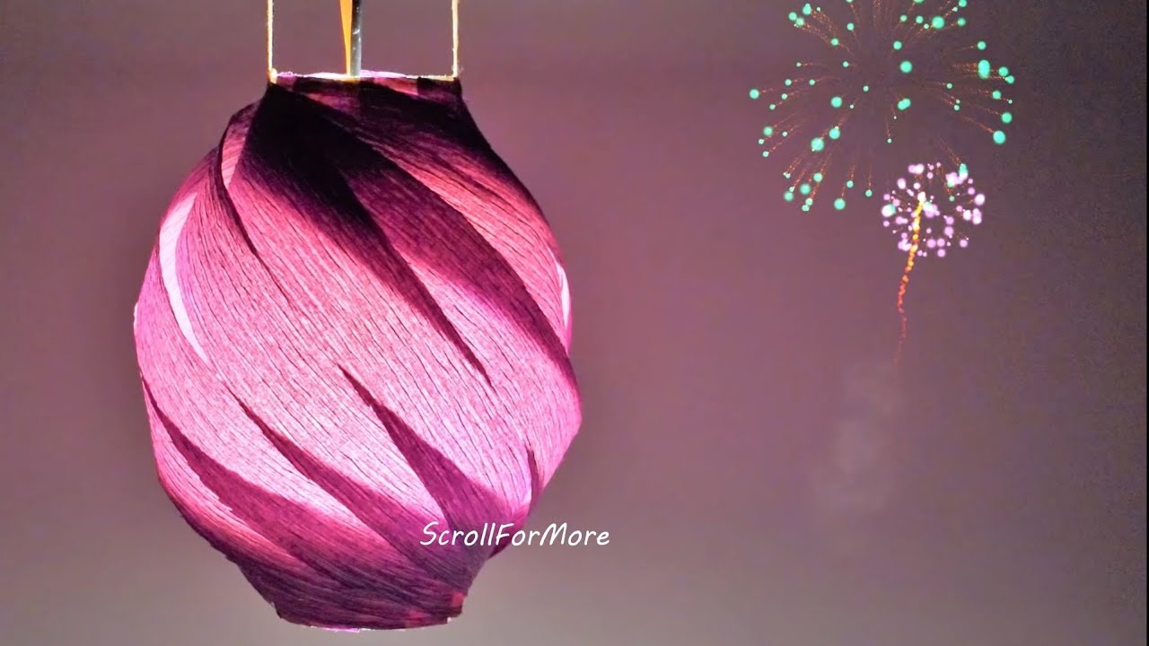 How to Make Paper Lantern at Home | Easy Diwali Akash Kandil