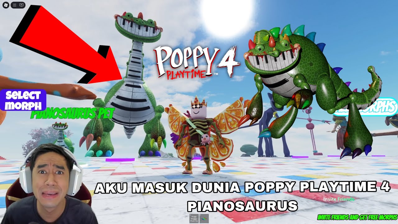 AKU MASUK DUNIA PIANOSAURUS POPPYPLAYTIME 4 😈