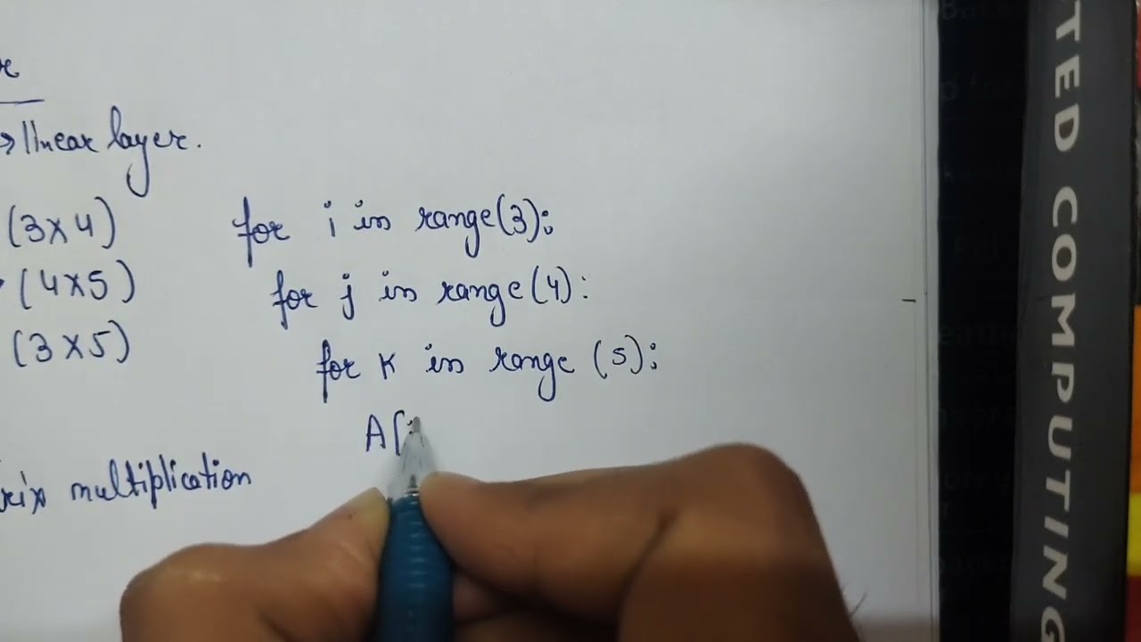 nn.Linear is just 3 loops -- Proved it with Numpy