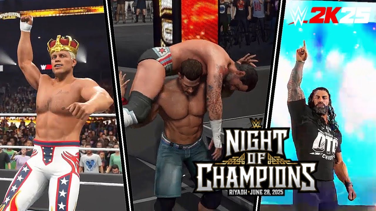WWE 2K25: Night of Champions 2025 Full Show Prediction Highlights!