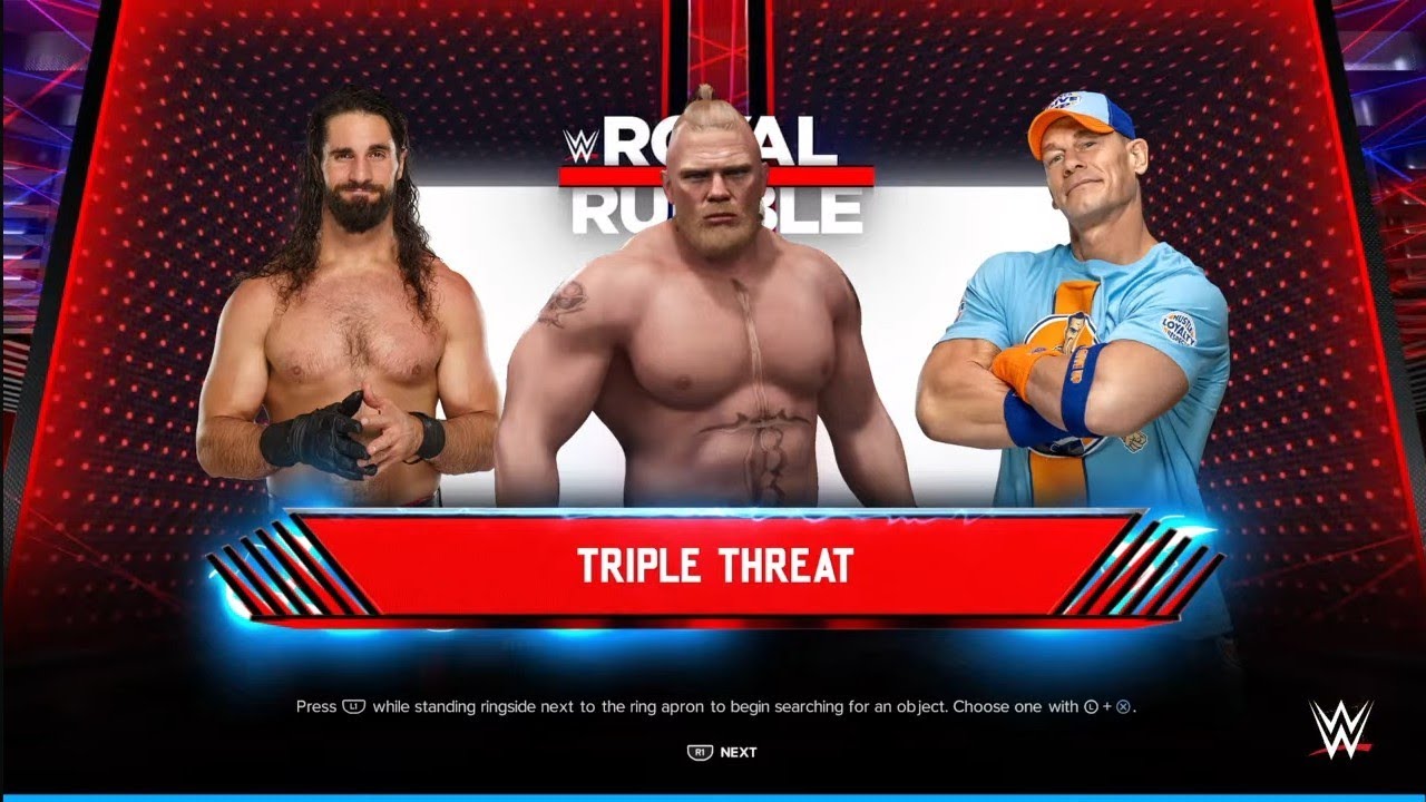 Brock Lesner vs John Cena vs Seth Rollins ps4 ps4live