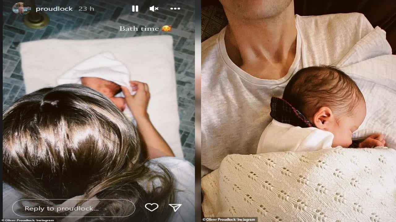 Made In Chelsea's Oliver Proudlock shares heartwarming snap of himself cradling baby daughter Bonnie
