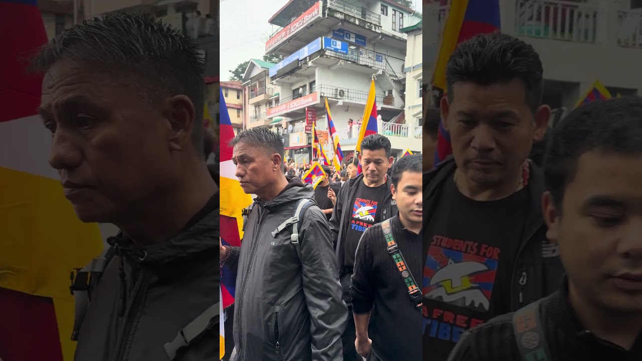 Solidarity protest march for Martyr Lobga Rangzen #Free Tibet#justice