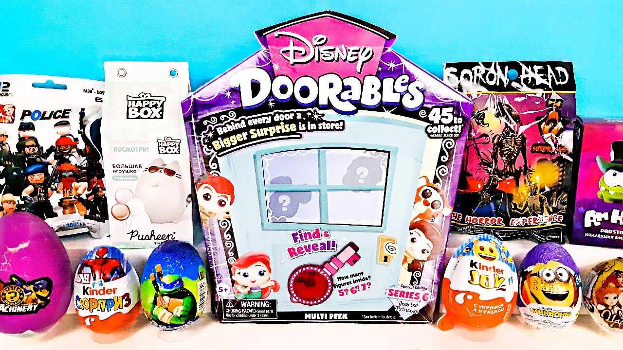 СЮРПРИЗ MIX! Disney, Сиреноголовый, Marvel, Черепашки-ниндзя, Миньоны Unboxing Kinder Surprise