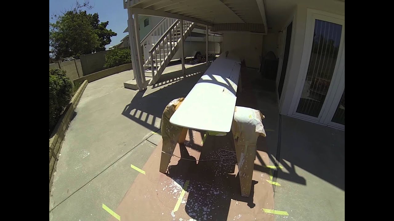 Glider wing refinish - After first coat of poly primer