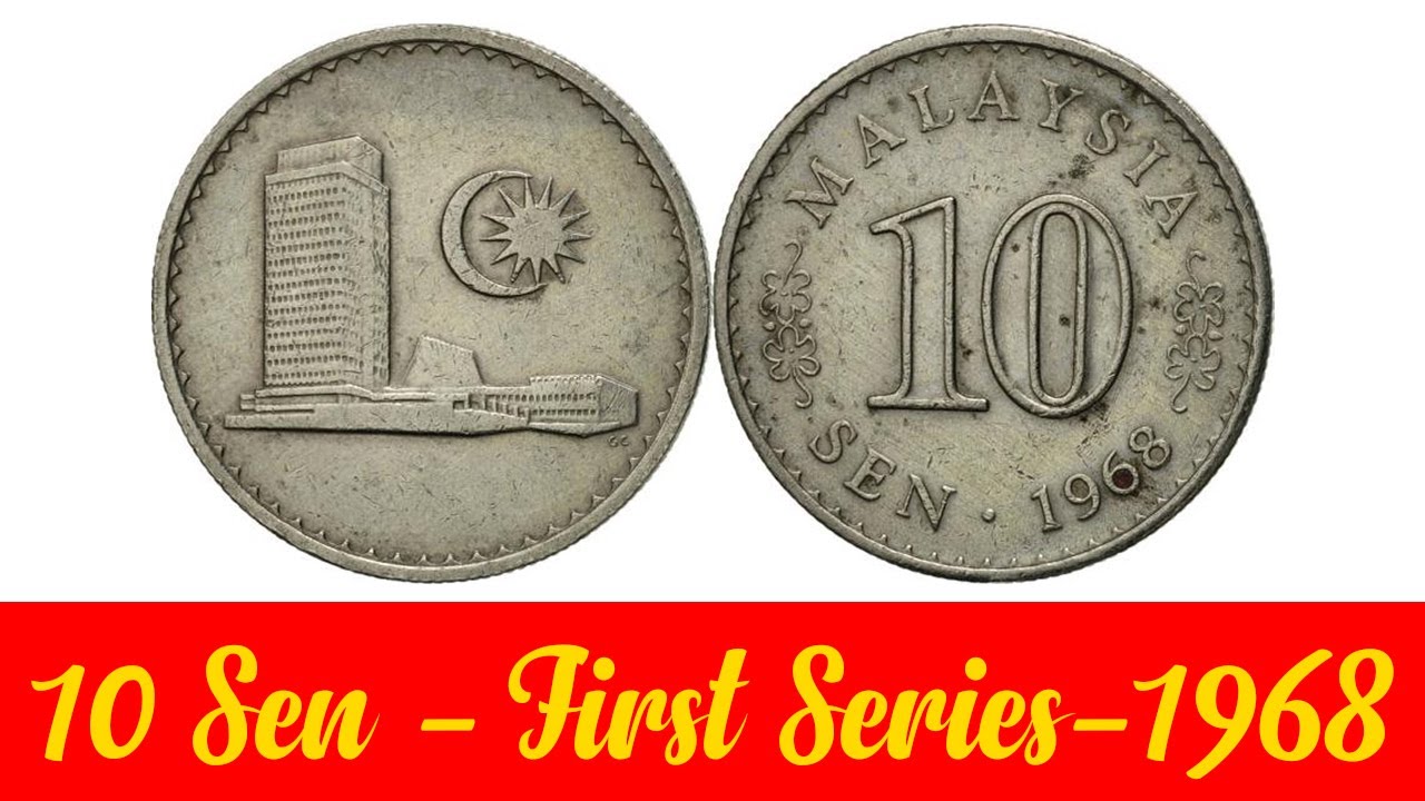 10 Sen - First Series - Parliament 1968 Malaysia Old Coin Review in English/ royal mint silver coins