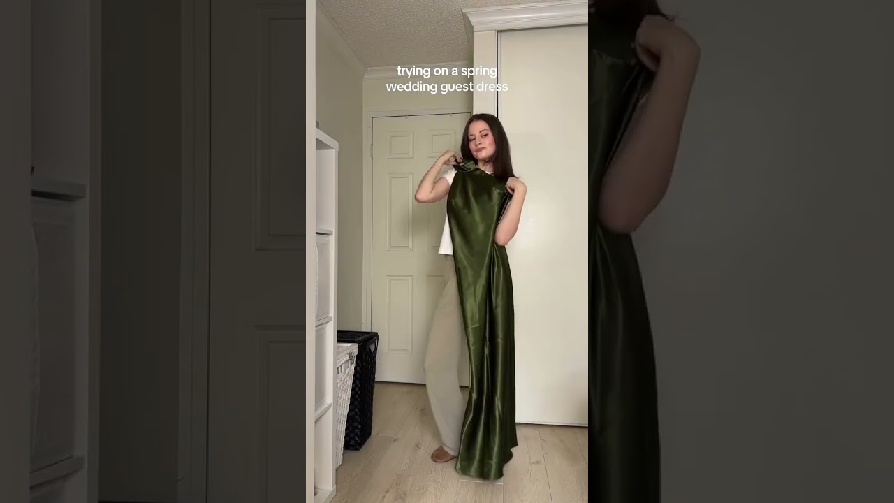 Elegant Olive Green Dress🌿 | Perfectly Simple, Perfectly Stunning!