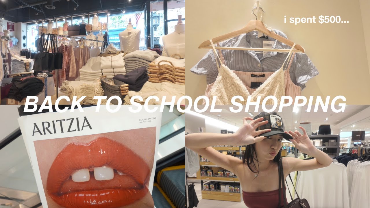ОБРАТНО В ШКОЛЬНЫЙ ШОПИНГ ᡣ𐭩 •｡ꪆৎ ˚ @ brandy melville, sephora, aritzia!