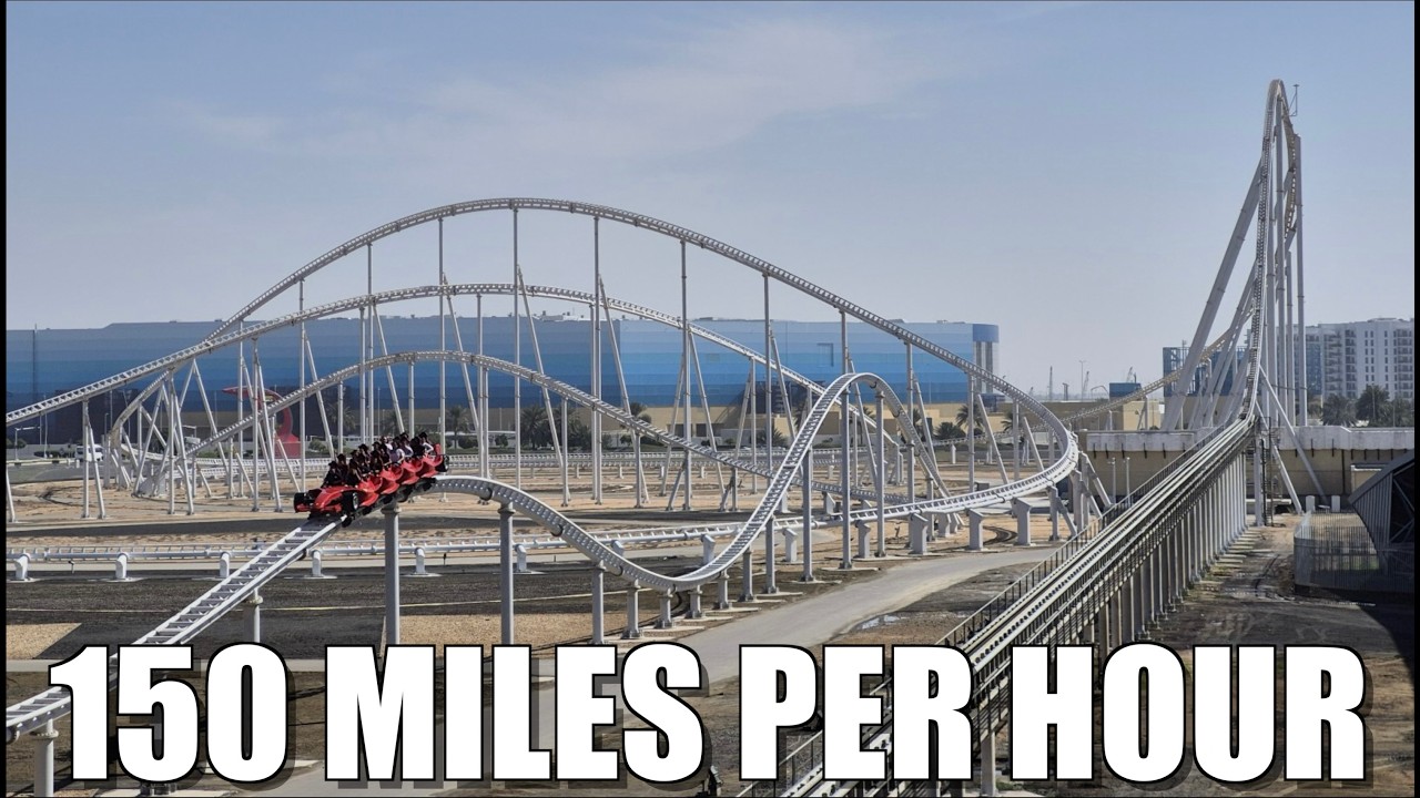 Я прокатился на болиде Formula Rossa в Ferrari World Abu-Habi!