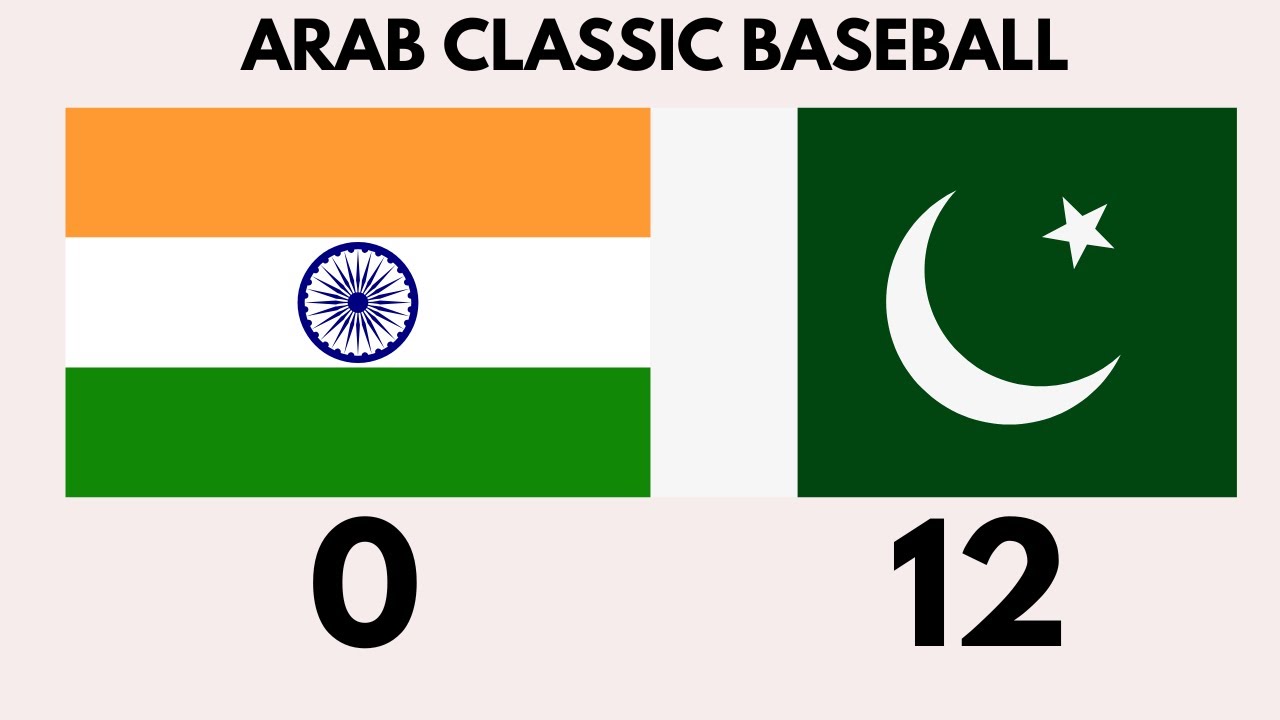 Pakistan 12-0 India | Arab Classic Baseball 2024 | Pakistan vs India