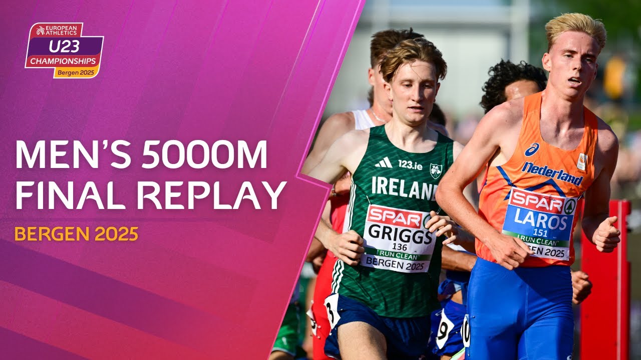 54.11 last lap! 🔥 Men's 5000m final replay | Bergen 2025 European Athletics U23 Championships