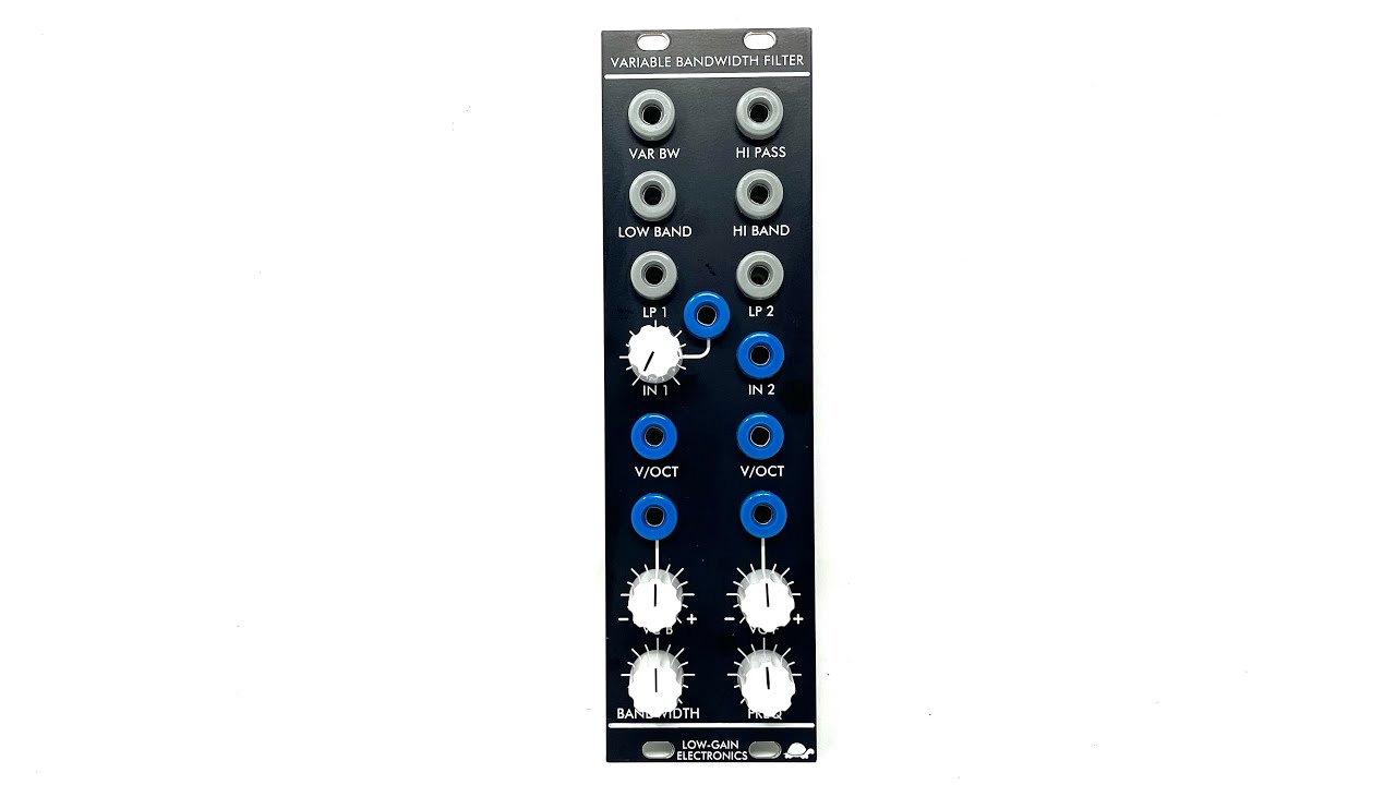 Variable Bandwidth Filter - Final revision first sounds | Low-gain Electronics - 4U Modular Serge
