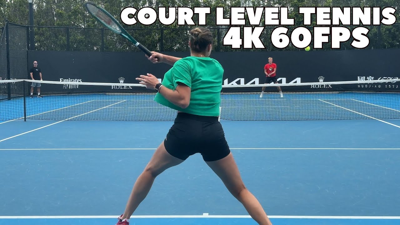Sheer Power from Aryna Sabalenka 2024 Court Level Practice 4K 60FPS