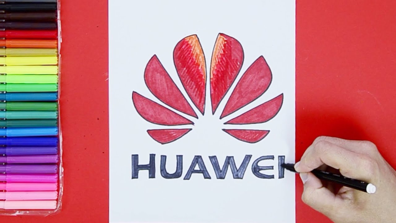 How to draw Huawei Logo