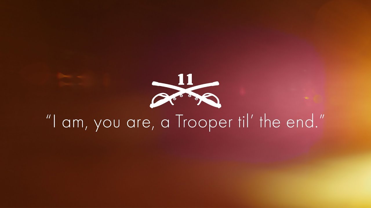 I am, you are, a Trooper til' the end