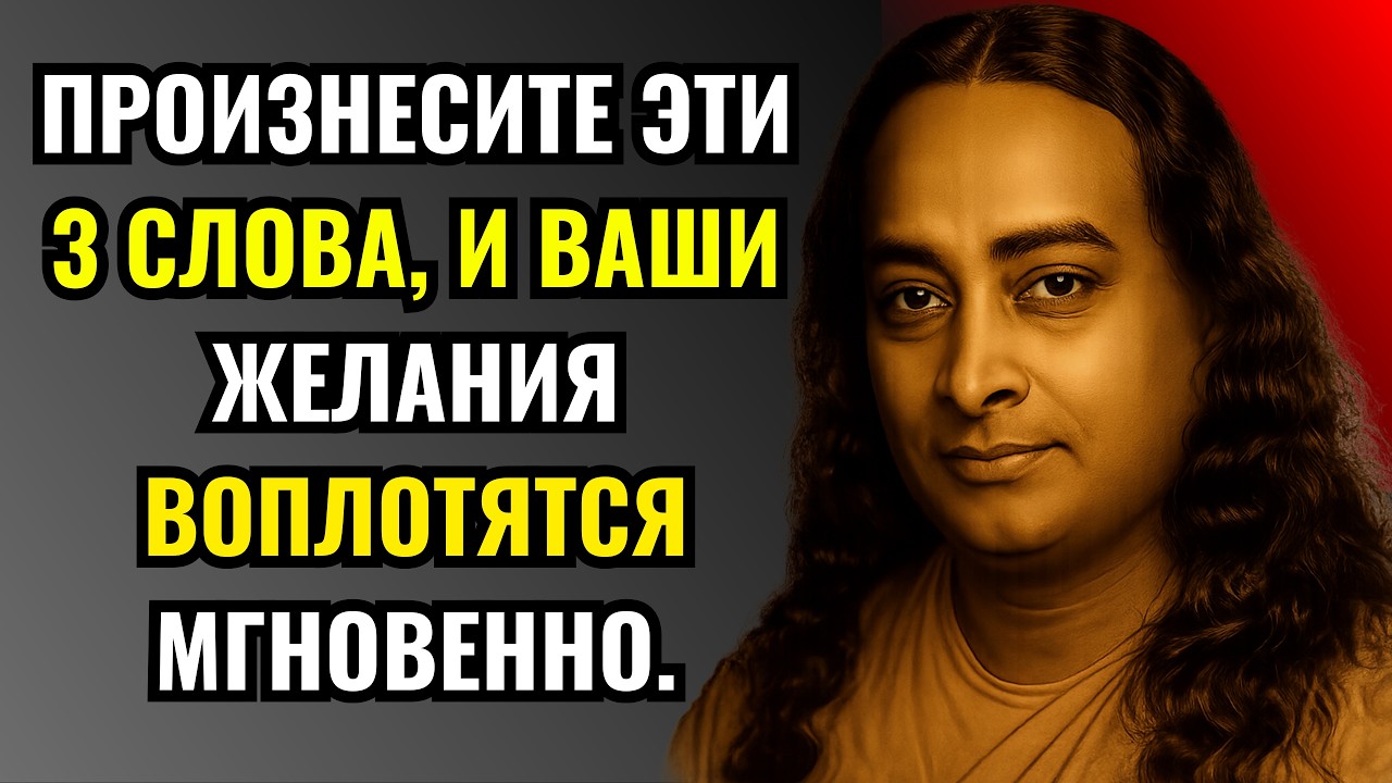 Произнесите эти 3 слова 11 раз перед сном, и чудеса начнутся мгновенно | Парамаханса Йогананда