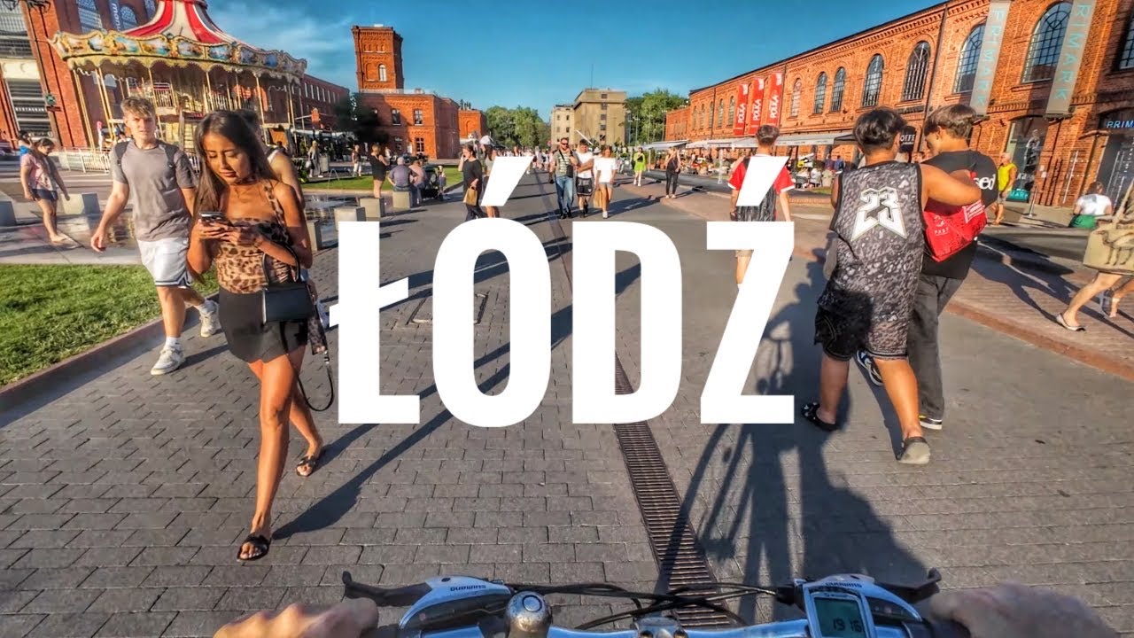 4K | Przejazd rowerem przez ŁÓDŹ | POLAND | Plac Wolności | Manufaktura | DJI OSMO ACTION 4