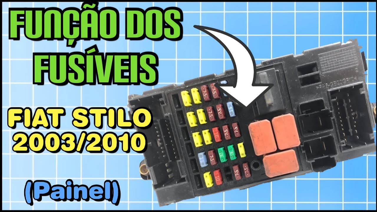 FUNÇÃO DOS FUSÍVEIS FIAT STILO 2003/2010 @pointdocar 