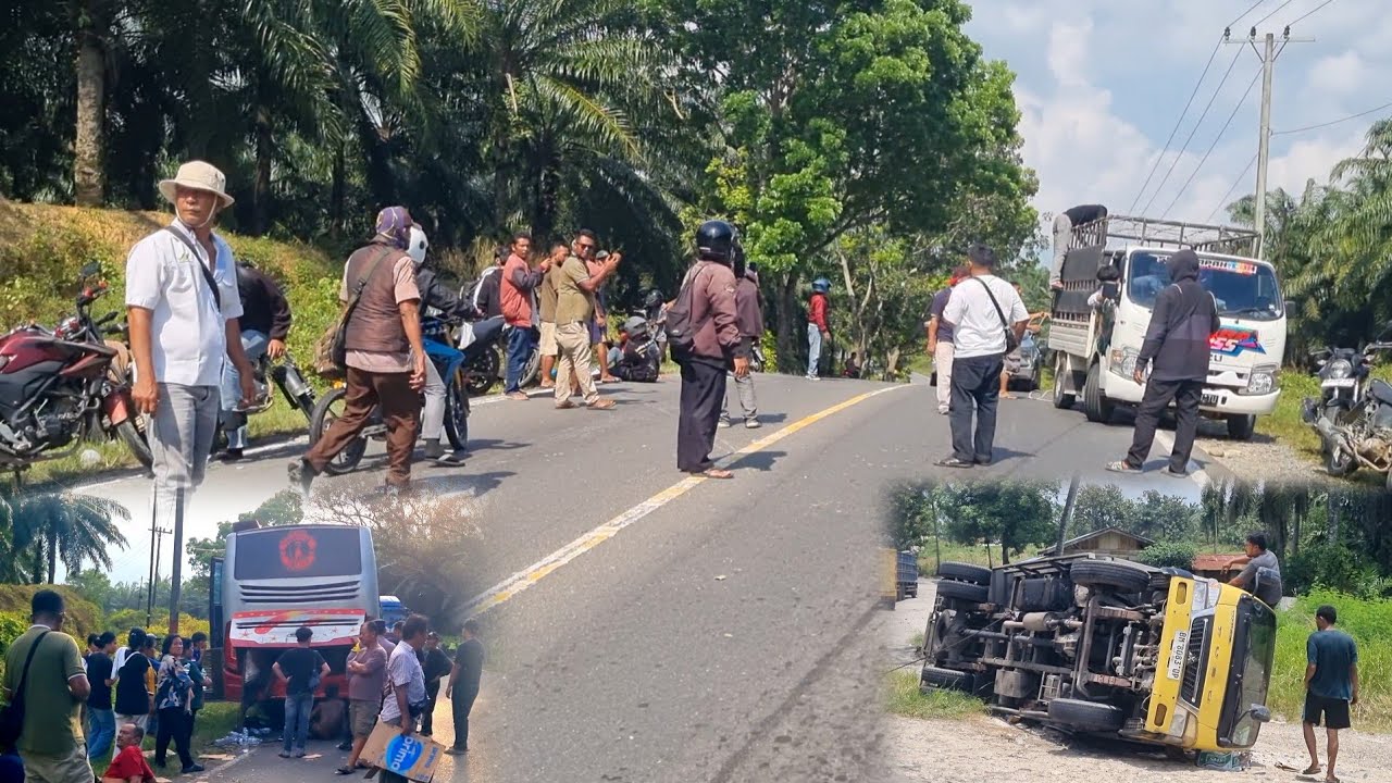 Laka Hari Mudik !! Bus Vs Motor Tabrakan, Evakuasi Truk Tetbalik, Bus Troble Sewa Terdampar