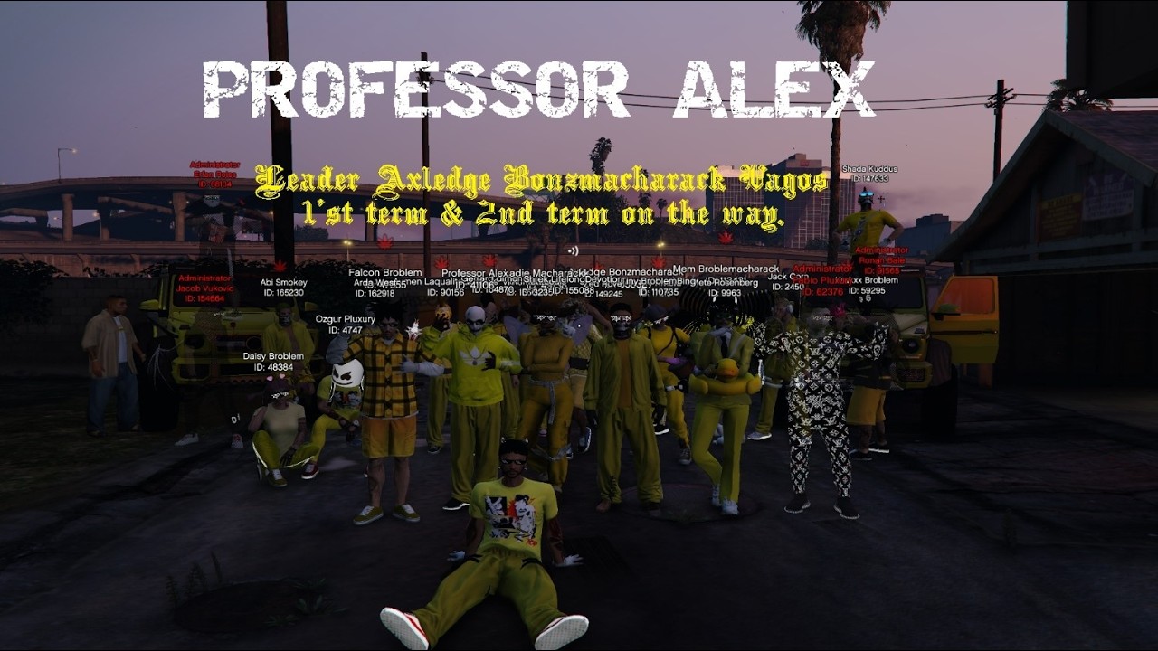 Professor Alex | Vagos Axledge Bonzmacharack 1st term | EN3