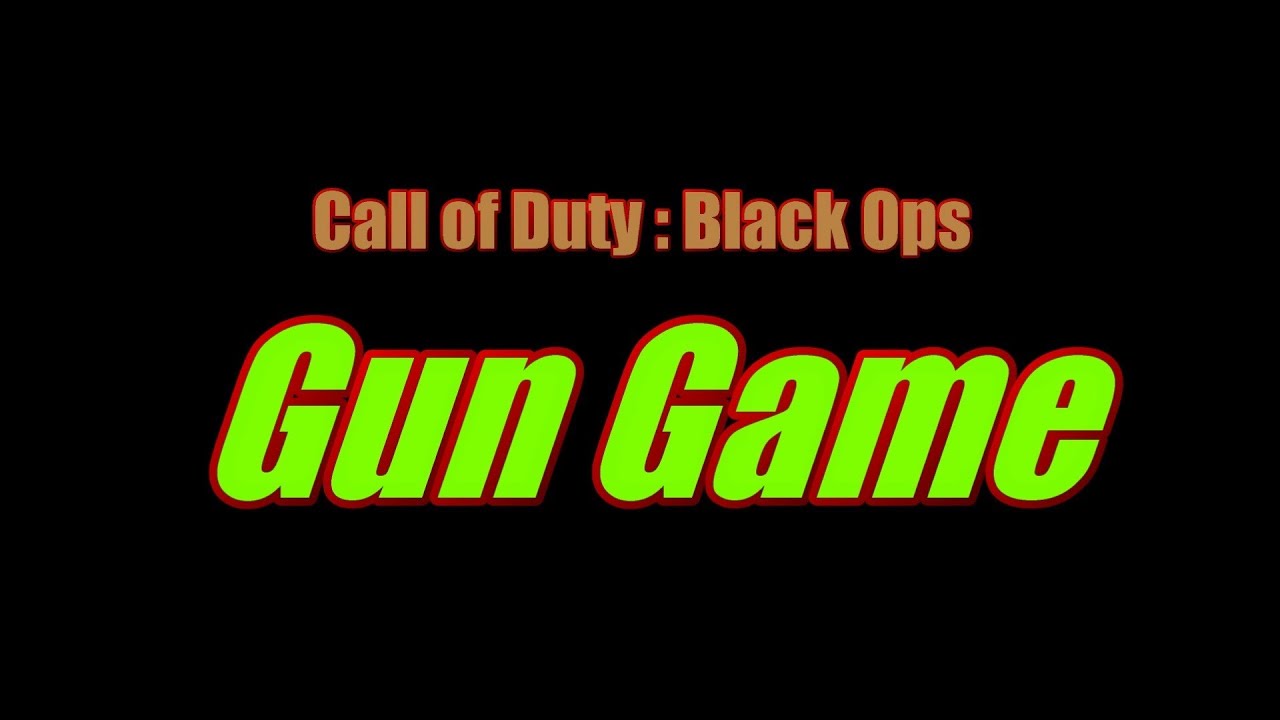 Call of Duty - Clan Status After Ghost - Gun Game / Black Ops