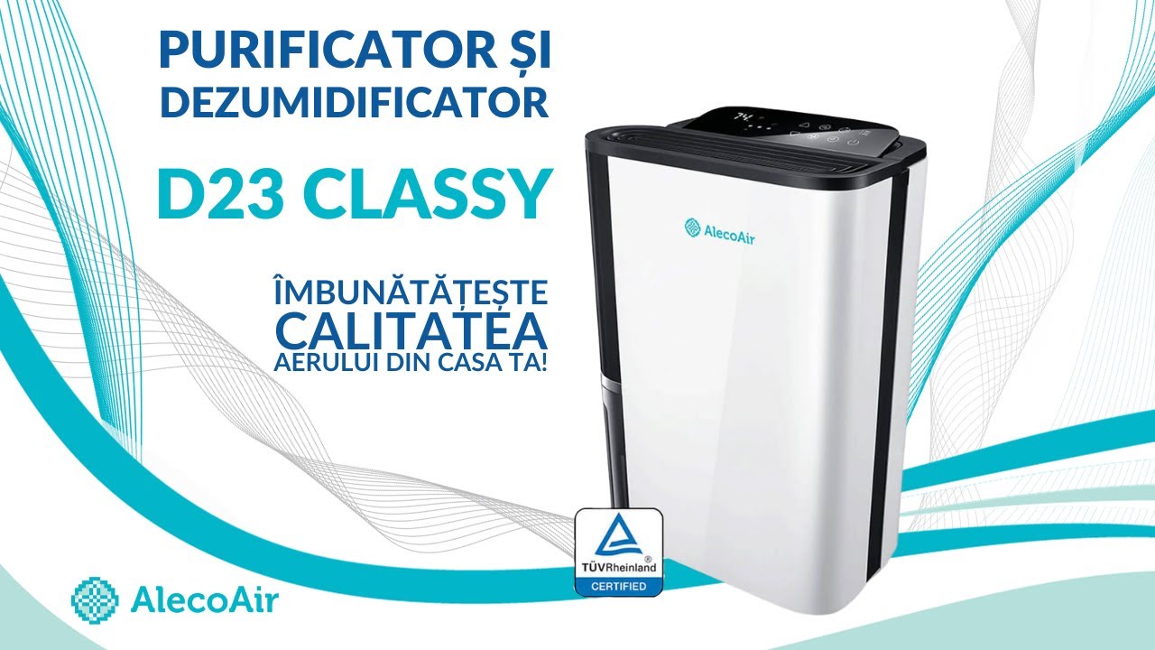 Dezumidificator si Purificator D23 Classy, Solutia pentru AER CURAT