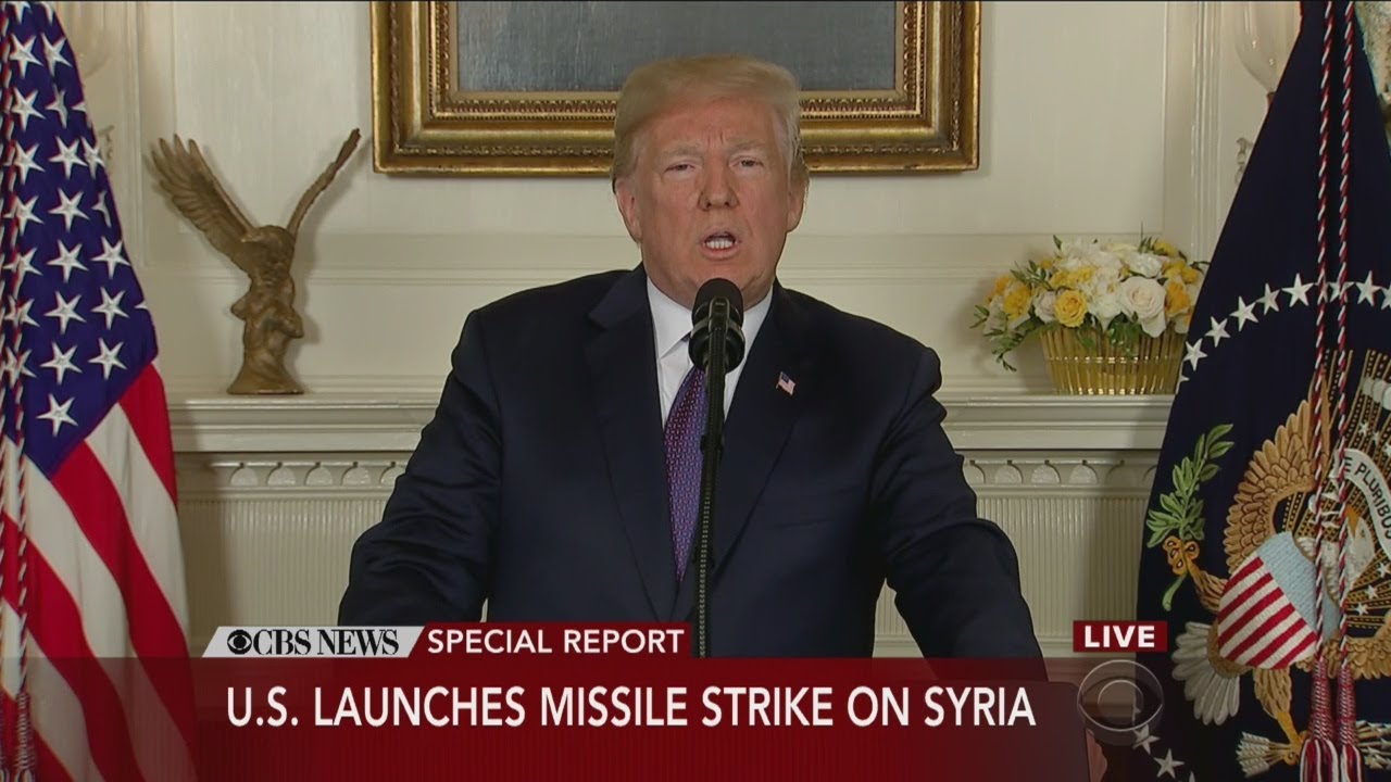 Pres. Trump Announces Military Action in Syria