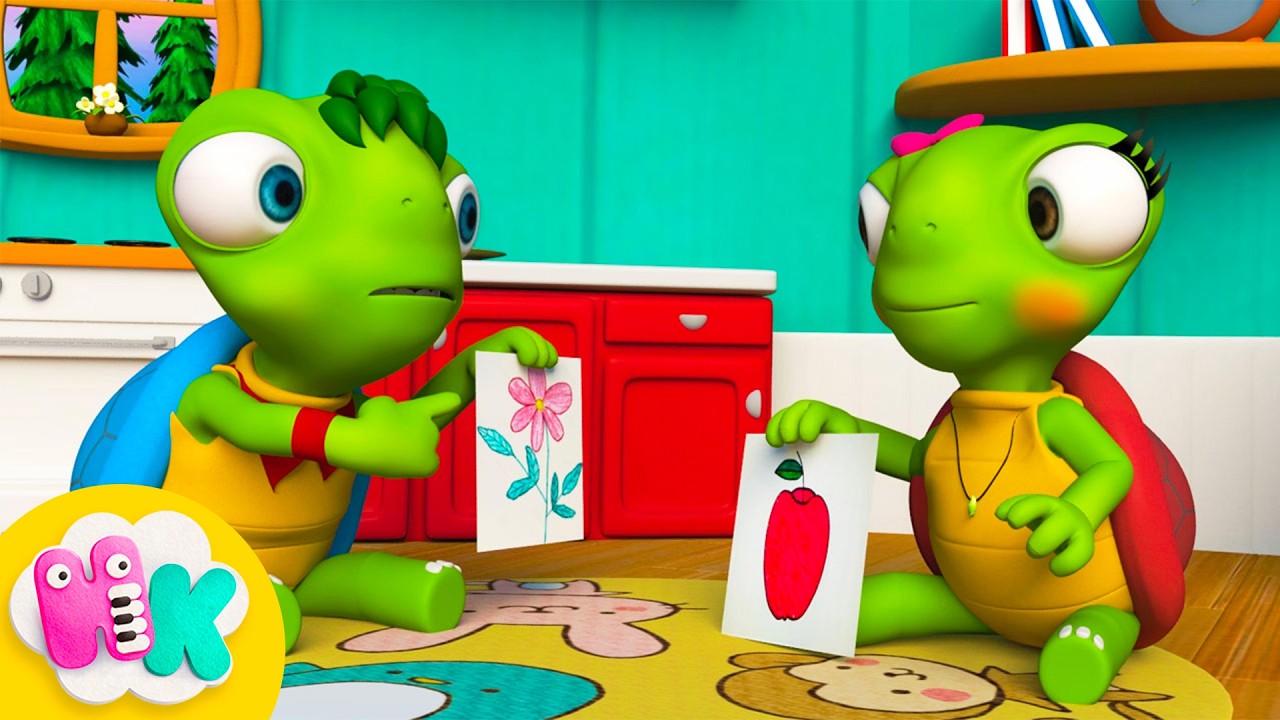 La Famille Tortue 🐢 Chanson bébé + karaoke | HeyKids Français