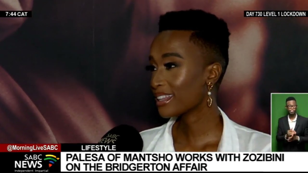 Designer Palesa Mokubung  works with Zozibini Tunzi on the Bridgerton Affair