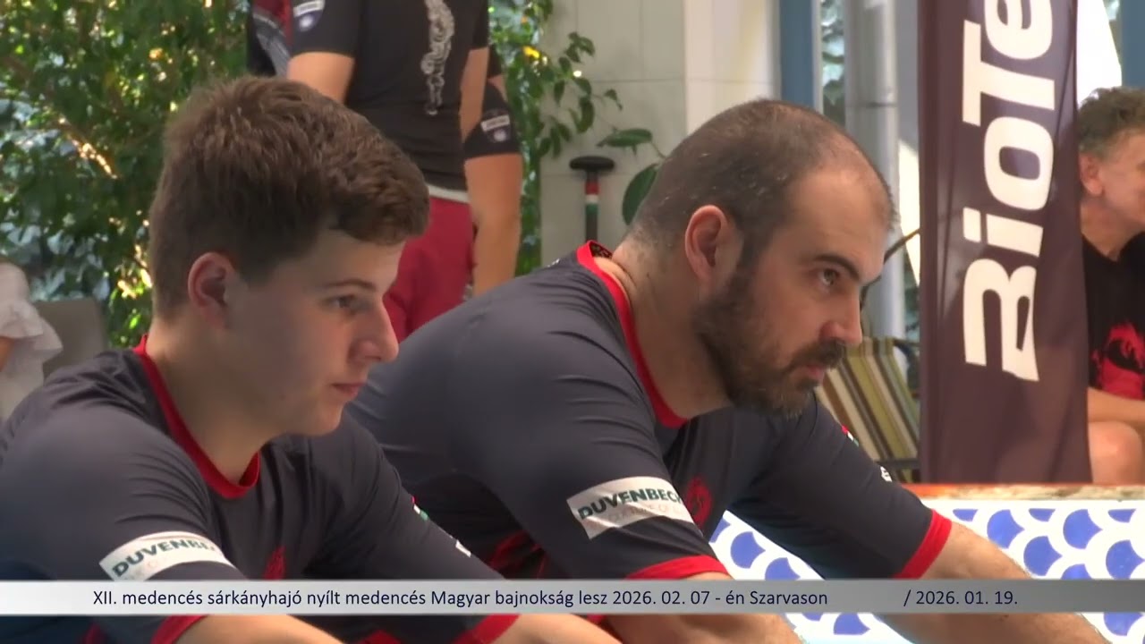 A stúdió vendége Szitó Szabolcs, téma a XII. medencés sárkányhajó nyílt  Magyar bajnokság